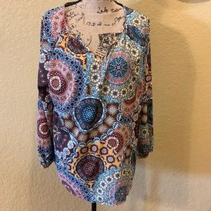 Boho, long sleeve top, XL, like new | offer in description